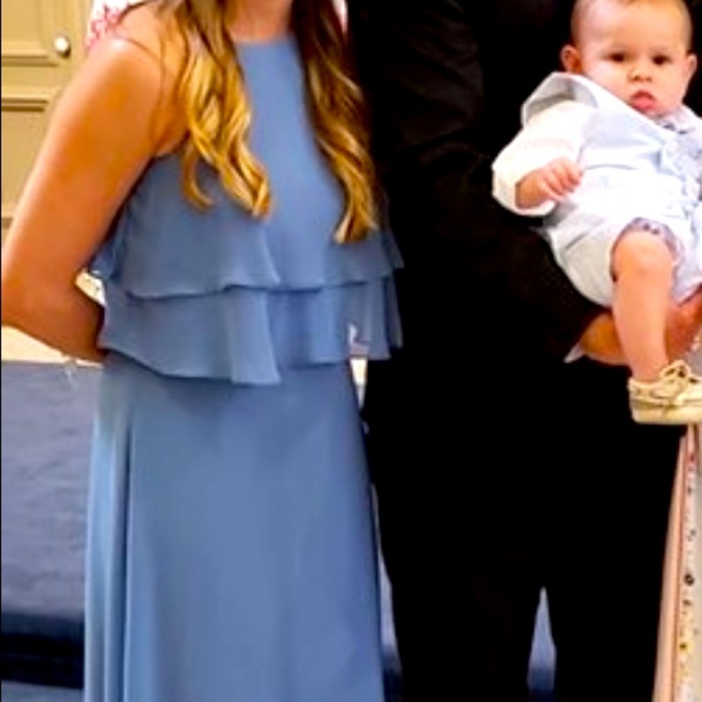Bill Levkoff blue bridesmaid dress size 2